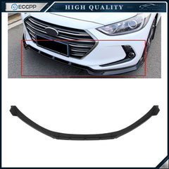 For 2017-2018 Hyundai Elantra Unpainted Black Front Bumper Body Kit Lip 3PCS 6B93BC-57