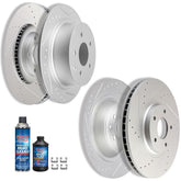 Front And Rear Drilled & Slotted Brake Rotors Set For 2007- 2008 Nissan Maxima KOEEP