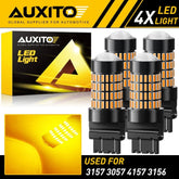 6x AUXITO 3157 LED Turn Signal Reverse Light Canbus Bulbs Parking Lamp Amber EOA AUXITO