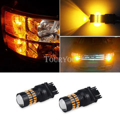 4X Turn Signal Light 3157 3757A Amber LED Bulbs for 2004~12 Chevy Colorado EOA 6B93BC-57