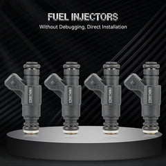 For 2003 2004 2005 2006 Audi TT Quattro 1.8L 4pcs Fuel Injectors 06A906031BC 6B93BC-57