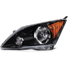 ECCPP Headlights Assembly For Honda CR-V CRV 2.4L 2007-2011 Pair Kit Black Amber 6B93BC-57