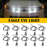 10X White LED Rock Round Button Light For Truck Eagle Eye Side Marker Light Lamp 6B93BC-57