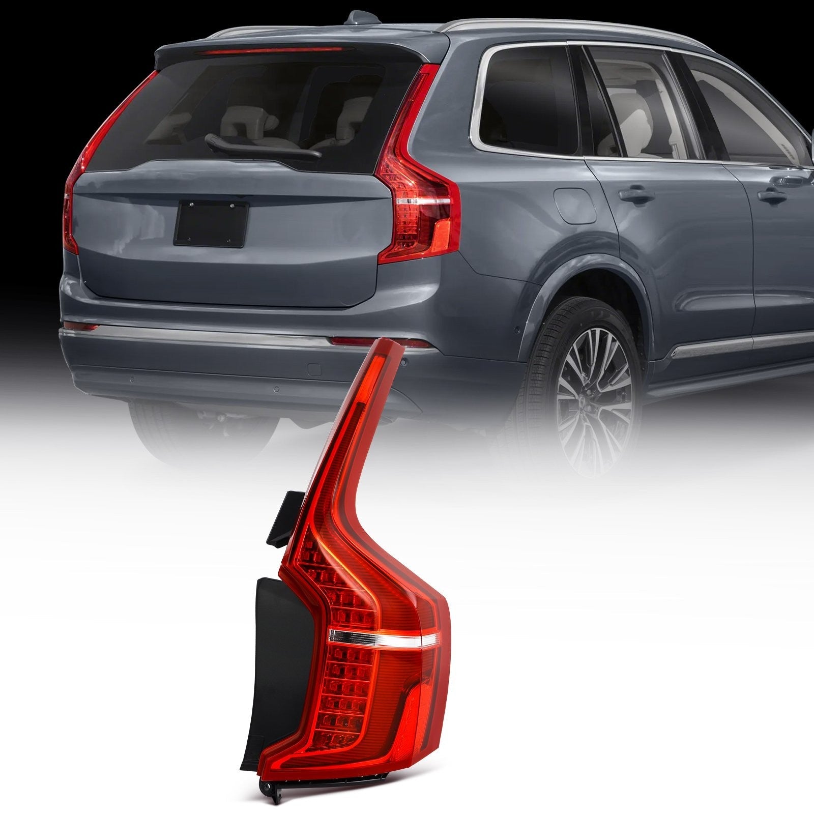 ECCPP LED Tail Light Assembly For 2016-24 Volvo XC90 2.0L Rear Right Brake Lamp KOEEP