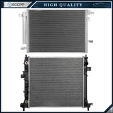 Aluminum Radiator & AC Condenser Cooling Kit For 2016-2018 2019 Cadillac ATS 6B93BC-57