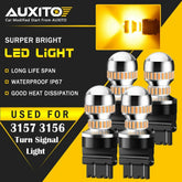 4x AUXITO Yellow Amber 3157 LED DR Turn Signal Parking Light Blinker Corner Bulb AUXITO