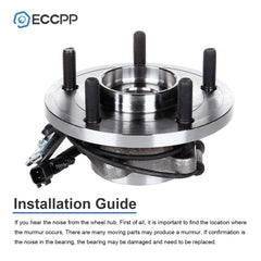 1Pc Wheel Hub Bearing Front For 2008-2020 Dodge Grand Caravan VW Routan Ram C/V 6B93BC-57