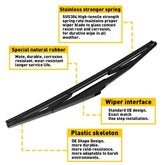 For 2007 2008 2009 Lexus RX350 Rear Wiper Arm & Blade High Quality Black Replace 6B93BC-57