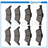 Front Rear Ceramic Brake Pads For 2007 Chrysler Town & Country Dodge Caravan 6B93BC-57