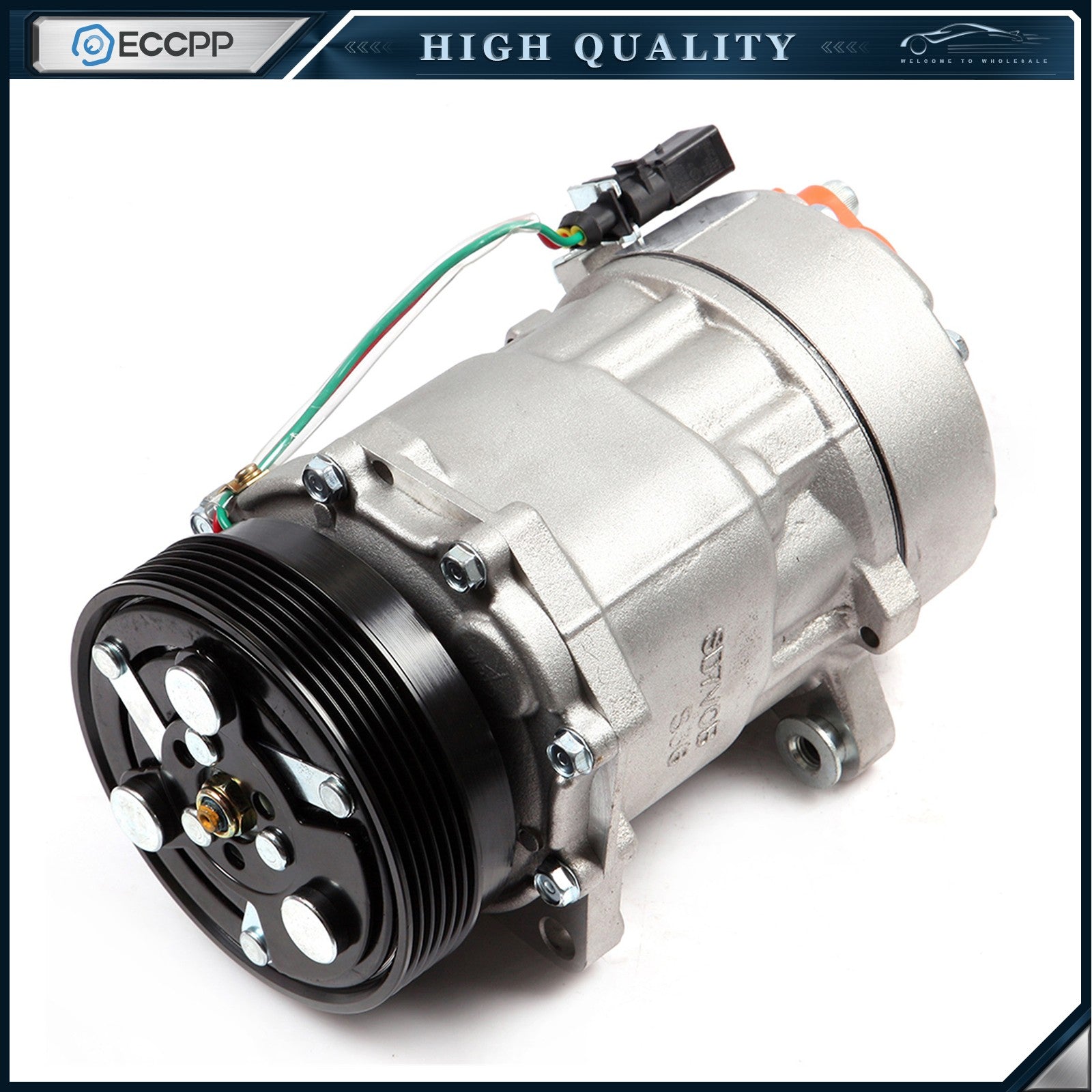 ECCPP A/C AC Compressor For 1999-2000 VW Jetta Golf 1.8L 1.9L 2.0L 6B93BC-57