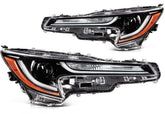 ECCPP LED Headlights Assembly For Corolla L LE Base 2020-2022 Pair Black Amber 6B93BC-57