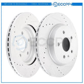 Rear Discs Brake Rotors Set For Chevy Malibu Impala Camaro Cadillac XTS CT6 6B93BC-57