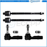 Front Steering Inner & Outer Tie Rod End Suspension Kit For 2010-12 Ford Taurus 6B93BC-57