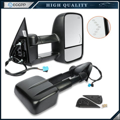 Tow MirrorsFor 03-06 Chevy Silverado 1500 3500 Power Heated Arrow Signal Light 6B93BC-57