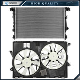 Electric Engine Radiator Cooling Fan Kit For 14 15 16 2017 2018 Jeep Cherokee