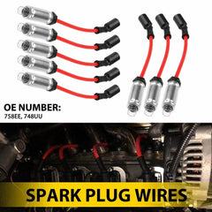 For 14-18 GMC Sierra 1500 Chevrolet Silverado 1500 Spark Plug Wire Set 758EE EOA 6B93BC-57