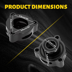 Black Turbo Blow Off Valve BOV Adapter For Ford Fusion 1.5 1.6 2.0L Ecoboost EOA 6B93BC-57