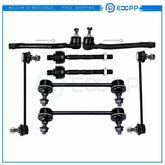ECCPP 8pc Complete Front Tie Rod End Suspension Kit for 2007-12 Hyundai Elantra 6B93BC-57