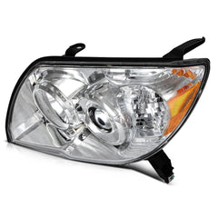 Pair Kit Halogen Headlights Assembly For 2006-2009 Toyota 4Runner Chrome Amber 6B93BC-57