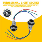 For Honda Acura Turn Blinker Signal Light Socket Connector 33302-SR3-A01 Harness 6B93BC-57
