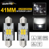 2X AUXITO Ultra White 41MM Dome Map LED Light Bulbs 578 211-2 212-2 Super Bright AUXITO