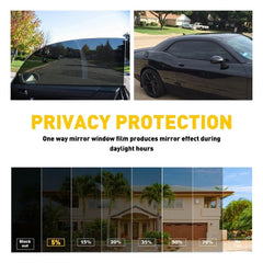 300CM VLT 5% Uncut Roll Window Tint Film 20" x 10ft Feet Car Home Office Glass 6B93BC-57