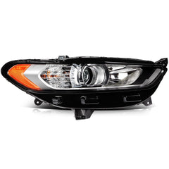 ECCPP Halogen Headlights Assembly For Ford Fusion 2013-2016 Pair Chrome Amber 6B93BC-57