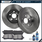 Fits 2003-2008 Pontiac Vibe 1.8L Front Sloid Brake Rotors & Ceramic Pads 6B93BC-57