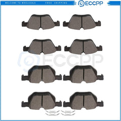 Front and Rear Brake Ceramic Pads For BMW 525i 2004 - 2005 E60 MT Performance 6B93BC-57