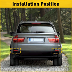 2pcs Rear Bumper Reflector Tail Light Lamp Case LH RH For 2007-2013 BMW X5 E70 A 6B93BC-57