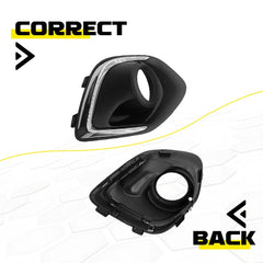 2X For 2013-2015 Mitsubishi Outlander Sport Fog Light Trim Lamp Bezel Cover EOA 6B93BC-57