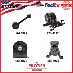 Engine Motor & Trans Mount Set for 2005-2008 Ford Escape 2.3L Hybrid 6B93BC-57