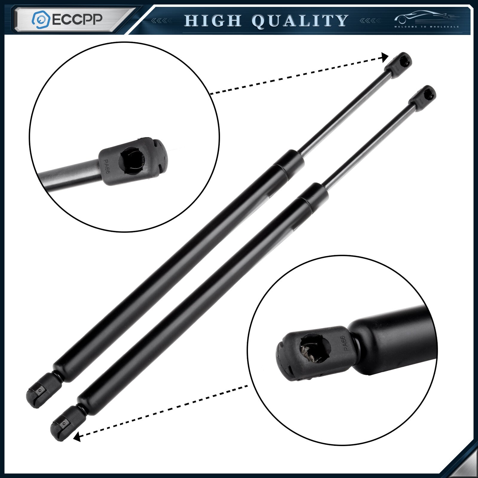 ECCPP 2x Liftgate Rear Hatch Lift Supports Fits 2005-2012 Nissan Pathfinder 6110 ECCPP