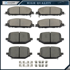Front And Rear Ceramic Brake Pads Kit For 2020 2021 2022 2023 Lincoln Ator 6B93BC-57