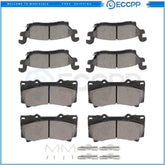 Front Rear Ceramic Brake Pads For 2006 2007-2010 Hummer H3 2009-2010 Hummer H3T 6B93BC-57