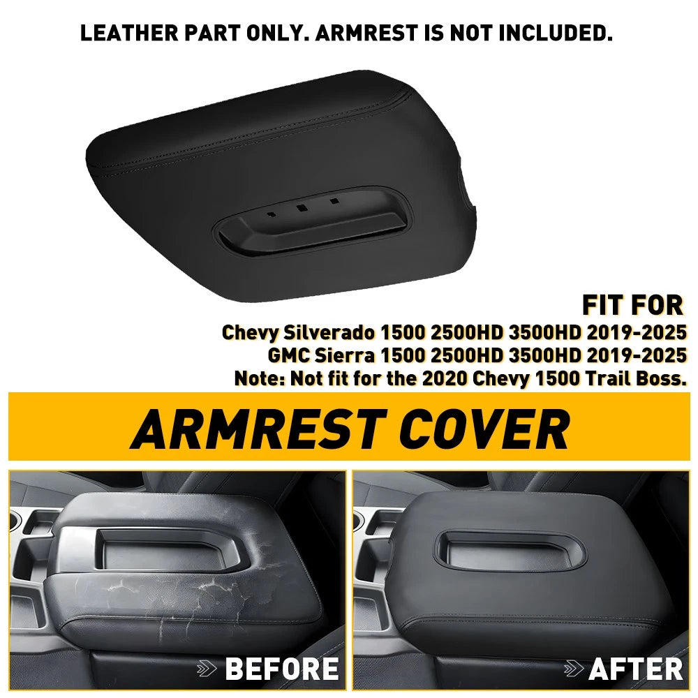 Fits GMC Sierra 1500 2500HD 3500HD 2019-2025 Center Console Lid Armrest Cover EA 6B93BC-57