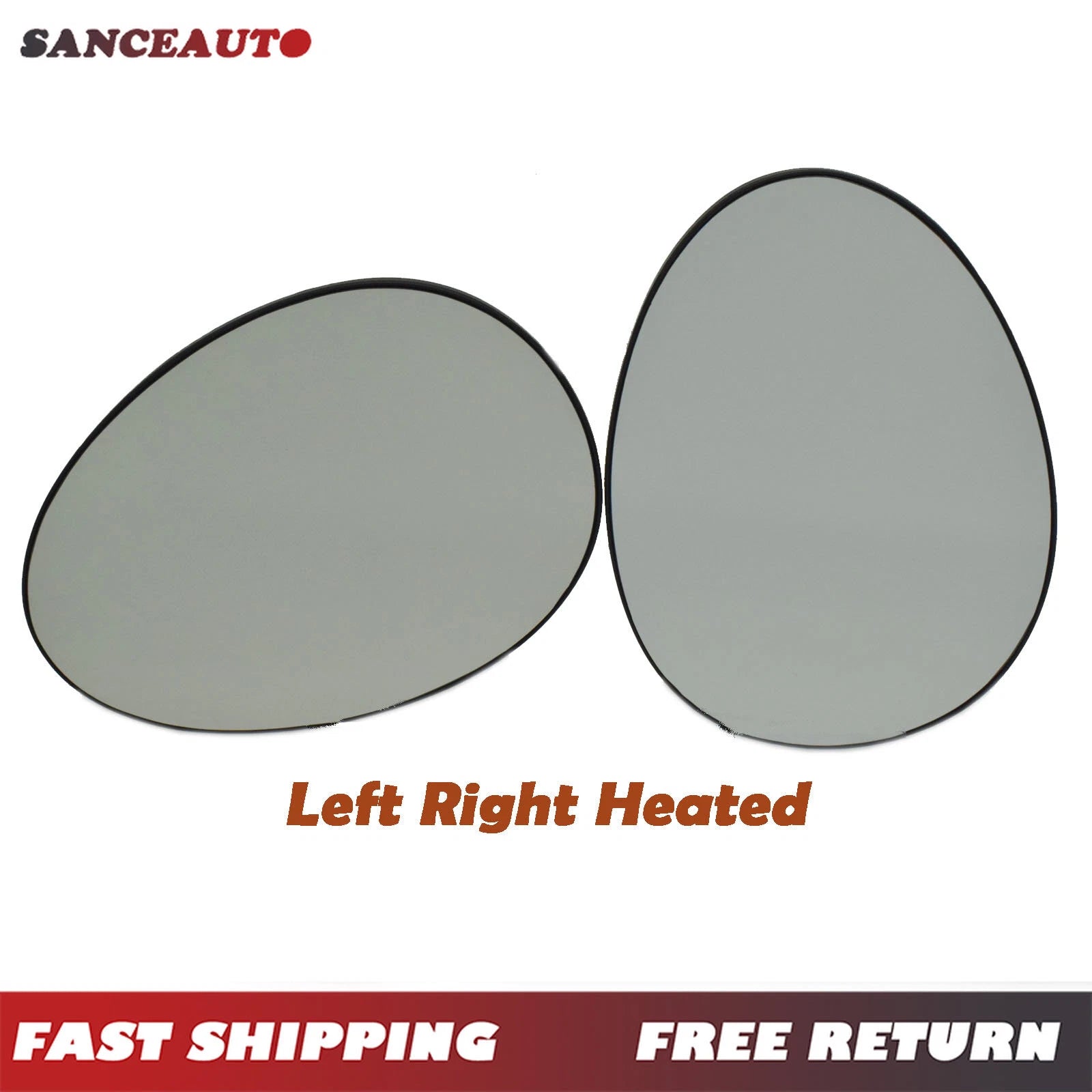 Left Right Mirror Glass Heated w/ Backing Plate for BMW Mini Cooper R55 R56 R57 6B93BC-57