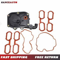 Engine Intake Cover Crankcase Vent Valve w/ Gasket For BMW 540i 740i 11617501563 6B93BC-57
