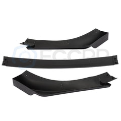 Fits 2013-2016 Hyundai Genesis Coupe 3pcs Gloss Black Front Bumper Lip 6B93BC-57