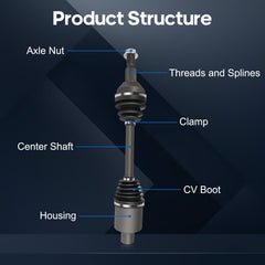 Front Left & Right for Buick Enclave 2008-17 Saturn Outlook 2007-2010 CV Axles 6B93BC-57