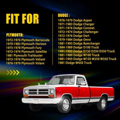 Smoked White Fender Side Marker Lights For 1981-93 Dodge D150 D250 D350 Truck EA 6B93BC-57