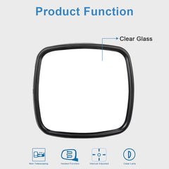 2Pcs For 03-16 Freightliner M2 Columbia Chrome Wide Angle Mirrors Heated KOEEP