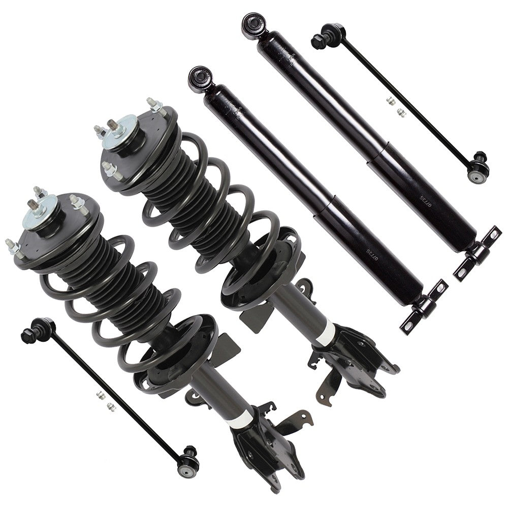 Front Struts Rear Shocks Sway Bars Kit For Honda Odyssey 2011 2012 w/Coil Spring 6B93BC-57