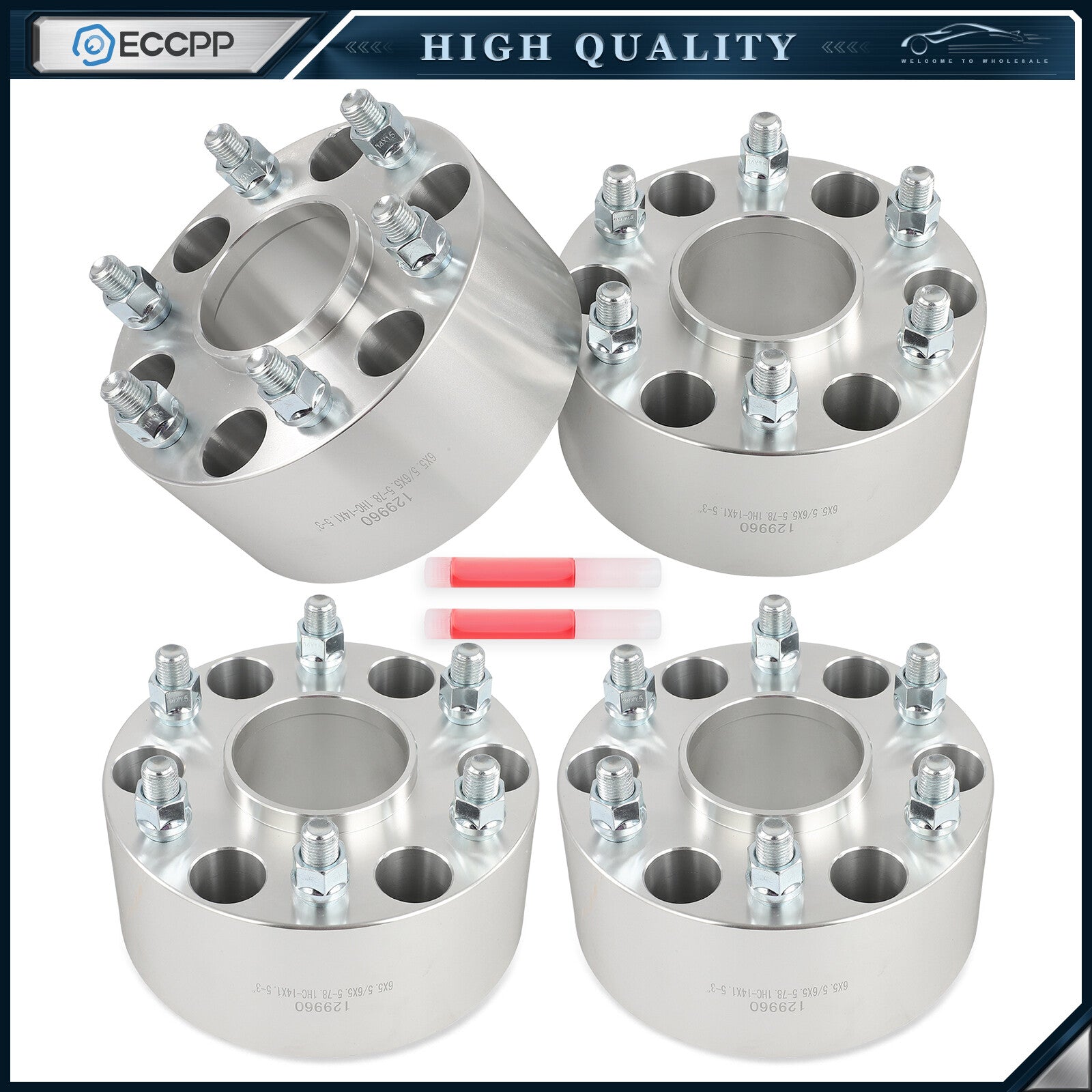 4 Pcs 3" 6x5.5 Hub Centric Wheel Spacers For Chevy Silverado 1500 Suburban Tahoe 6B93BC-57