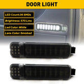 Pair Interior Door Panel Courtesy LED Smoke For 1995-07 Silverado Sierra C/K GMC 6B93BC-57