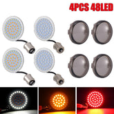 4PCS LED Turn Signal Lights fit Harley Softail Dyna Sportster Touring Tri Glide