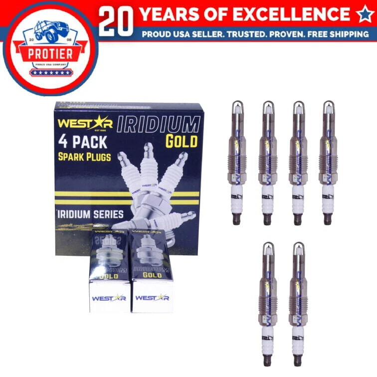 6x laser iridium spark plugs SP-546 PZK14F compatible with F150 5.4L 6B93BC-57