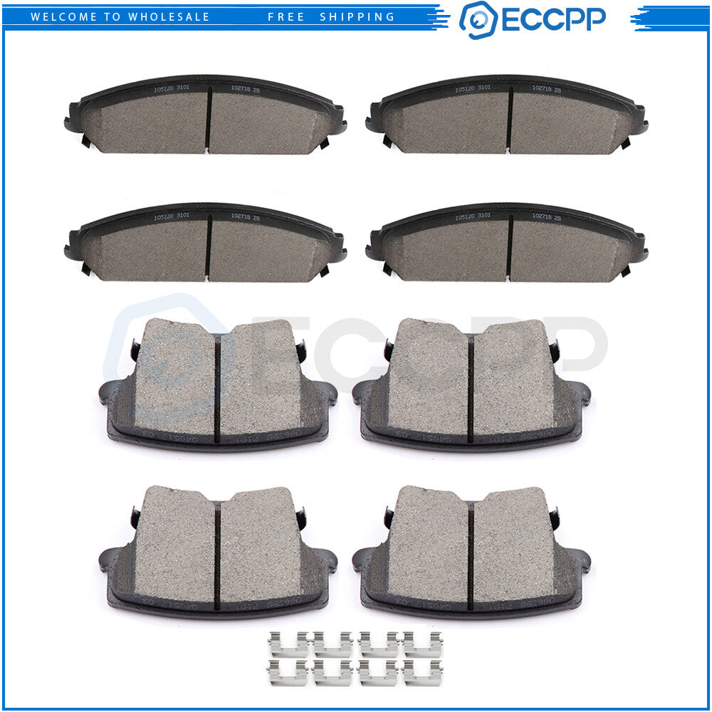 Front Rear Ceramic Brake Pads For Chrysler 300 Dodge Avenger Dodge Magnum 8pcs 6B93BC-57