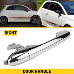 Door Handle Front Passenger Right Side Chrome RH Hand For Fiat 500 68069942AC EA 6B93BC-57