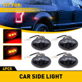 For 1999-2010 Ford F350 F450 Amber/Red Side Fender Marker Dually Bed LED Light A 6B93BC-57